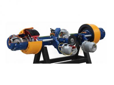Cut Model Of Rear Axle With Locking Differential